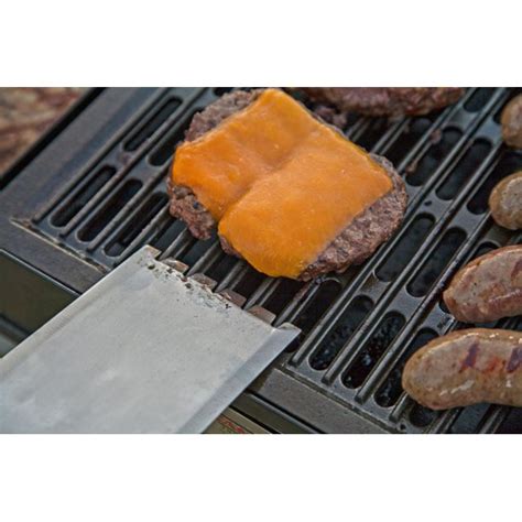 stainless steel grill box spatula|Camp Chef Stainless Steel Grill Box Grooved Spatula, .